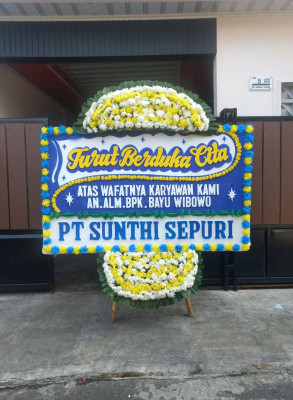 Papan Bunga Duka di Penjaringan